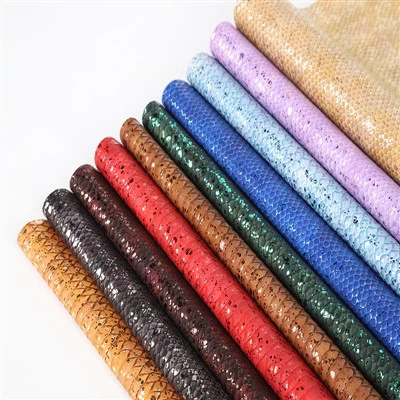 Хот Селе Металлиц Снаке ПУ кожа на залихама Велепродаја Снаке Тканина Метална текстура за торбе Схоес Софа Нотебоок Ауто седиште