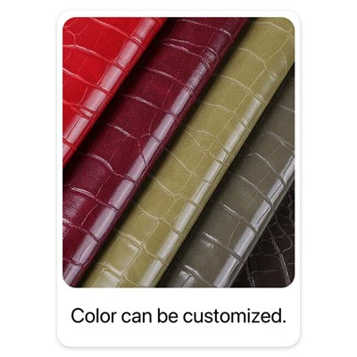 Велепродаја Цроцо Ембоссинг ПУ кожна еколошки прихватљиви фаук кожни добављач мода текстил за одећу Торбе за обућу Оутдоор Геар Намештај Додатна опрема